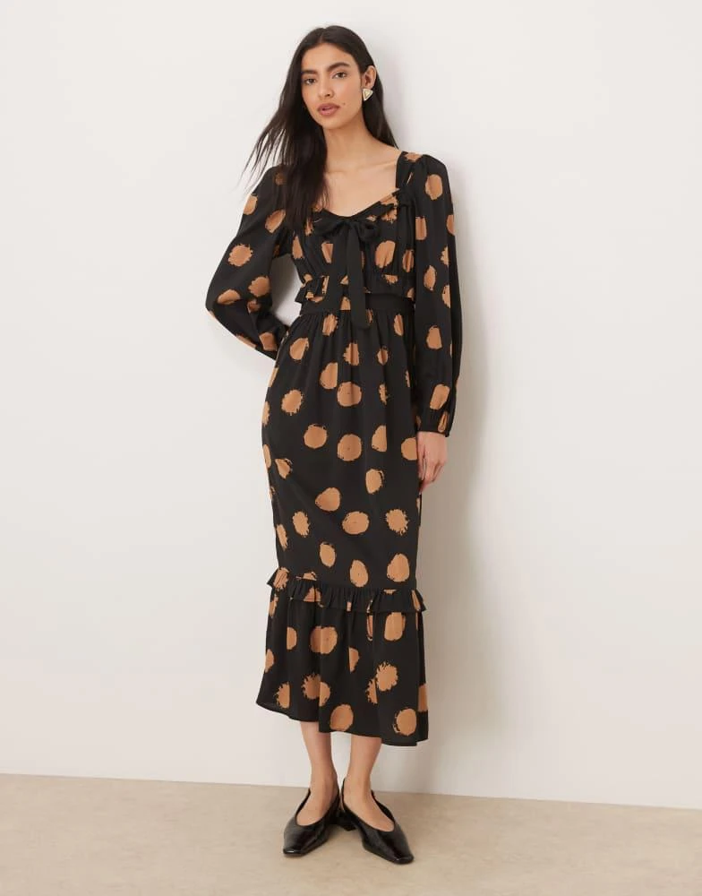 brown polka dot dress asos Alfred Dunner Plus Size Classic Signature Fit Textured Trousers Pants With All-Around Elastic Waistband - Taupe
