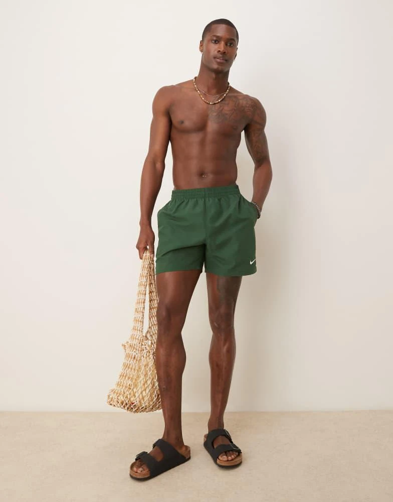 NIKE Nike 5 inch Volley swim shorts in green 3