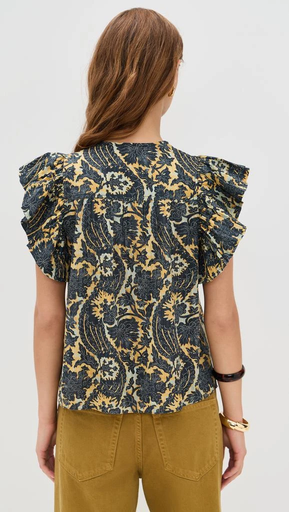 Ulla Johnson Sienna Flutter Sleeve Top 2