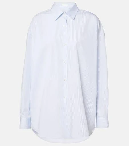 The Row Caster striped cotton poplin shirt 1