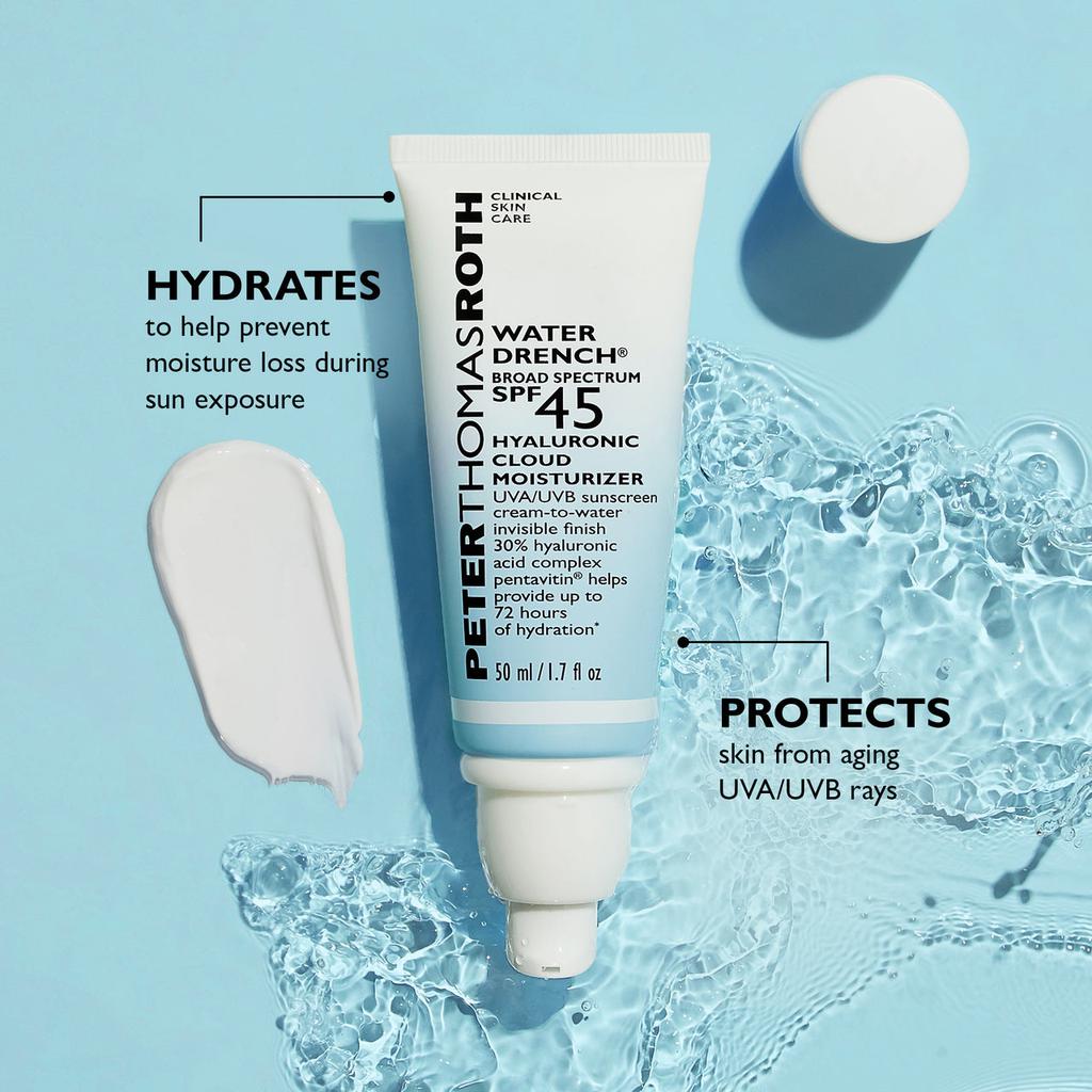 Peter Thomas Roth Water Drench Broad Spectrum SPF 45 Hyaluronic Cloud Moisturizer|1.7 fl oz