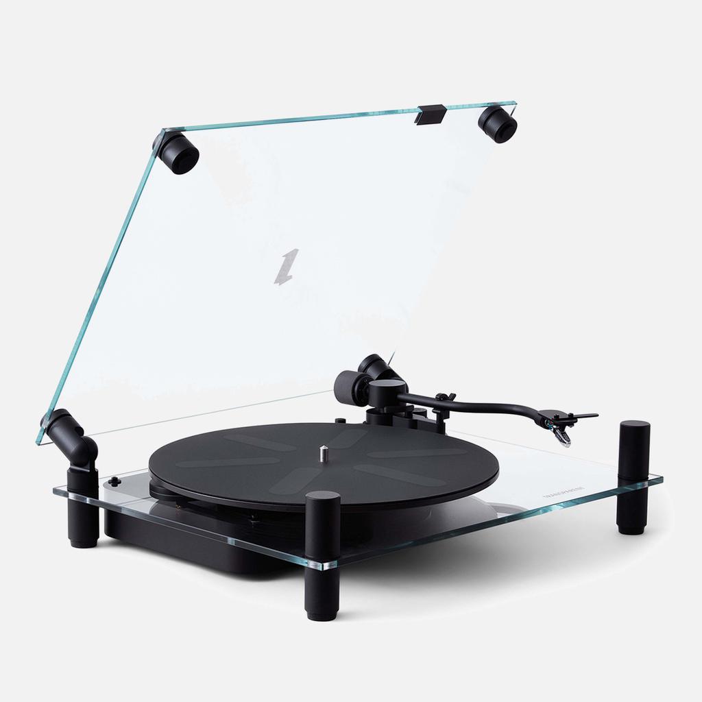 Transparent Turntable/ Record Player - Black