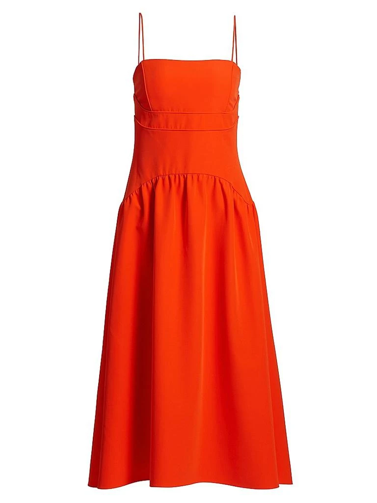 amur oliver midi dress AMUR Women's Oliver Cady Midi, Koi, 0 at Amazon Women's Clothing store
