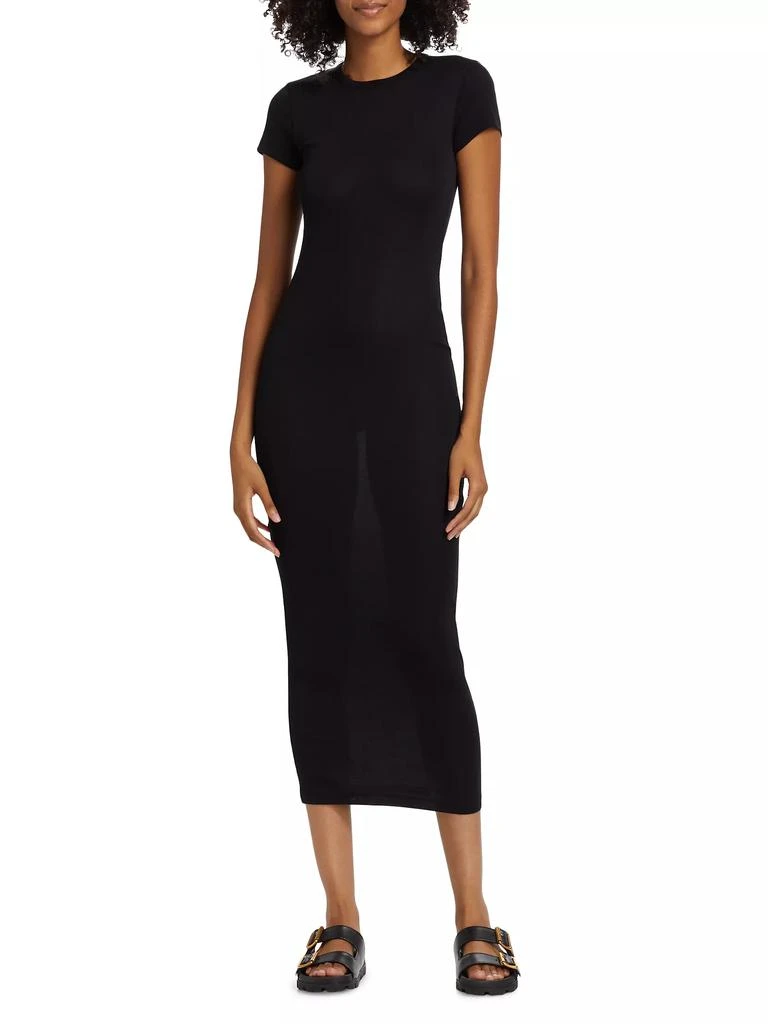 WARDROBE.NYC Cap-Sleeve Cotton Body-Con Dress 3