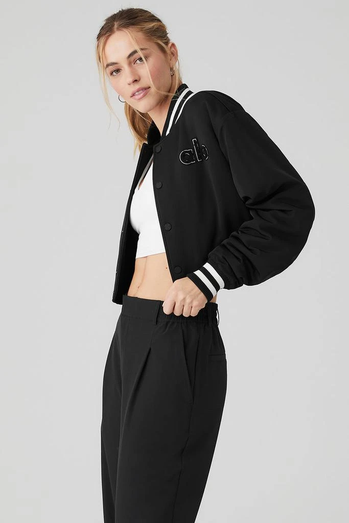 Alo Cropped G.O.A.T Jacket - Black 3