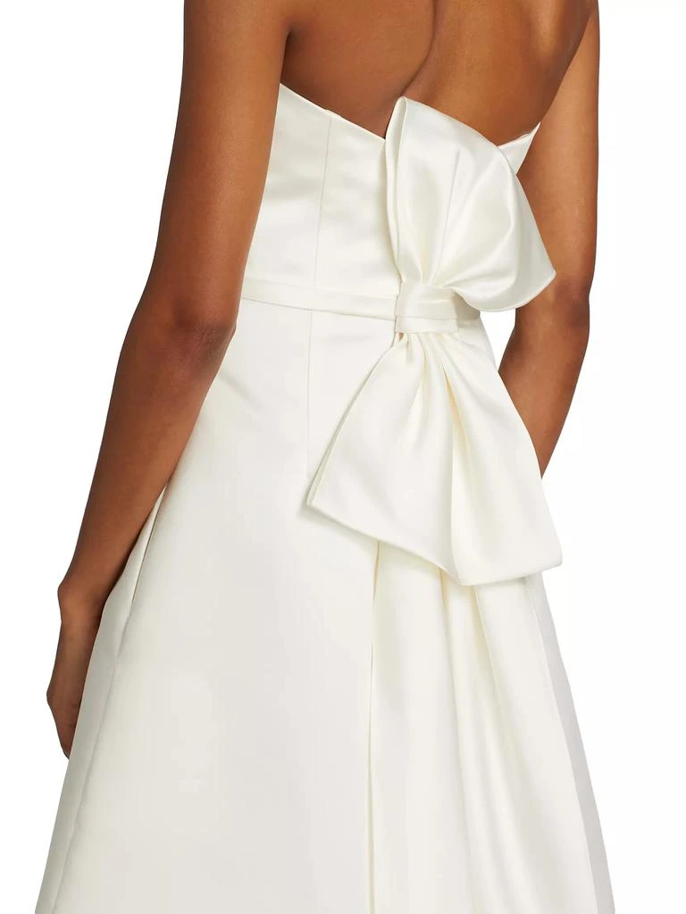 Amsale Duchesse Satin Strapless Dress 6