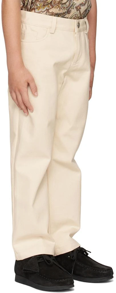 BO(Y)SMANS Kids Off-White Cotton Trousers 2