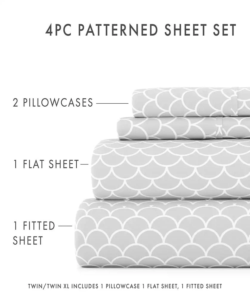 IENJOY HOME The Farmhouse Chic Premium Ultra Soft Pattern 3-Pc. Sheet Set, Twin 9