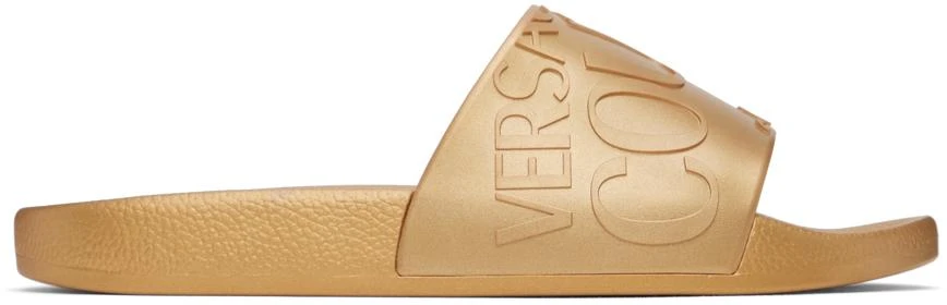 Versace Gold Logo Slides 1