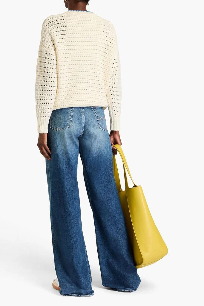 Chinti & Parker Crocheted wool and cashmere-blend sweater 3