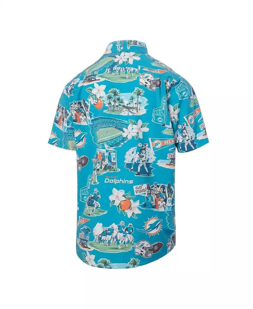 Reyn Spooner Men's Aqua Miami Dolphins Scenic Button-Down Shirt 3