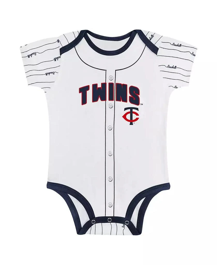 Outerstuff Big Boys and Girls Minnesota Twins Play Ball 2-Pack Bodysuit Set 3