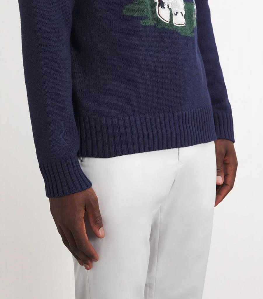 Ralph Lauren Cotton-COOLMAX Golf Bear Sweater 6