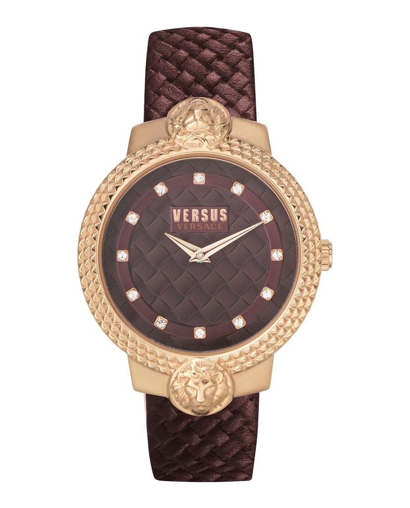 Versus Versace Mouffetard Leather Watch