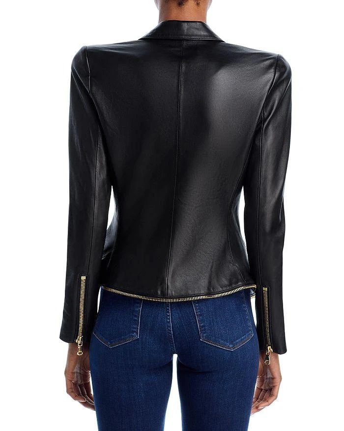 L'Agence Ottilie Leather Blazer 4