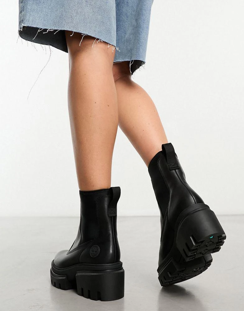 Timberland Timberland everleigh chelsea boots in black full grain leather 3