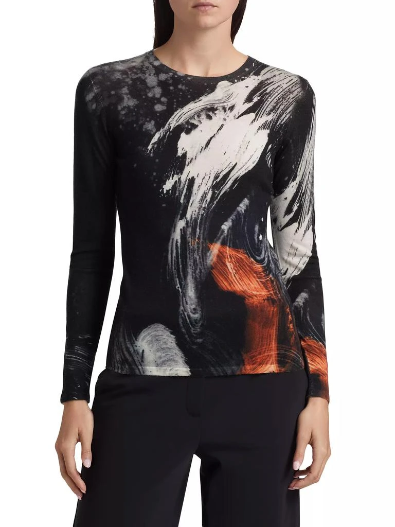 Jason Wu Brushstroke Merino Wool Sweater 3