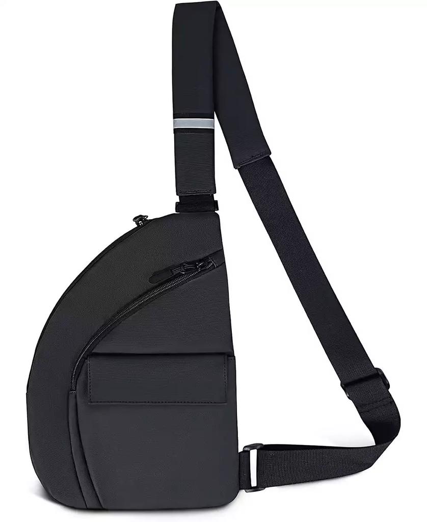 Urbanmax Anti Theft Travel Bag, Crossbody Bags Chest Sling Bag Purses for Women Men Black Right