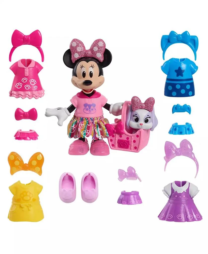 Minnie Mouse Disney Junior Glitter and Glam Pet Fashion Set,  23 Piece Doll and Accessories Set 2