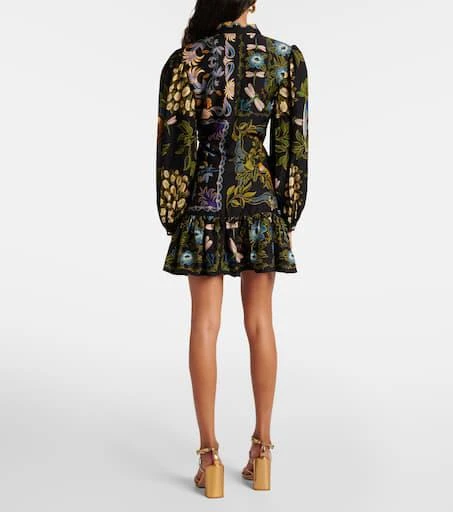 Farm Rio Winter Garden floral minidress 3