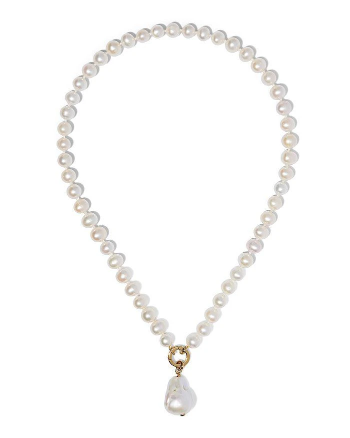 Nadri Poppy Cultured Freshwater Pearl Pendant Necklace, 18"