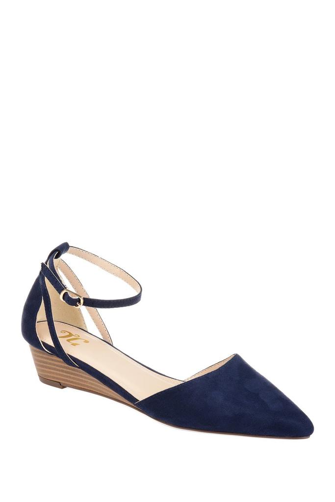 Journee Collection JOURNEE Arkie Sliver Wedge Pump
