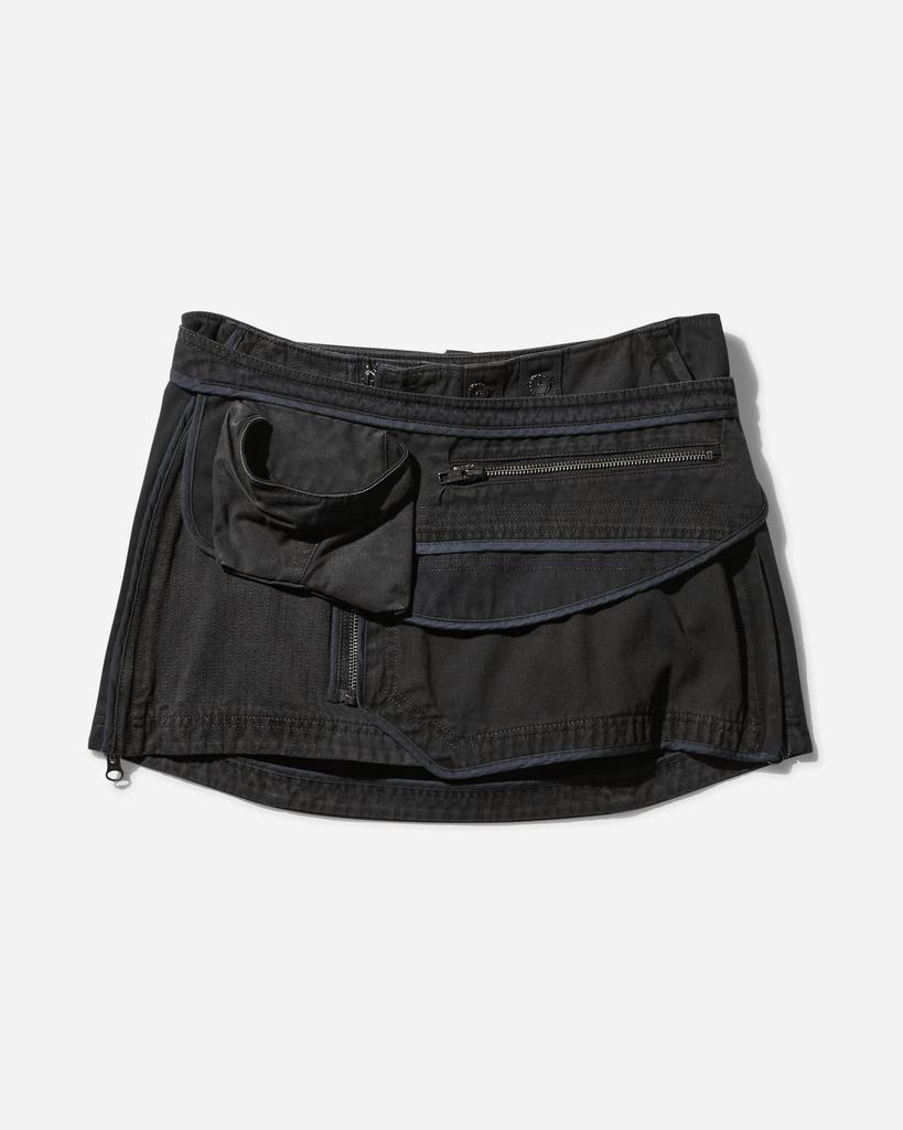 Hyein Seo Women's Patchwork Mini Skirt with Waist Bag Stone