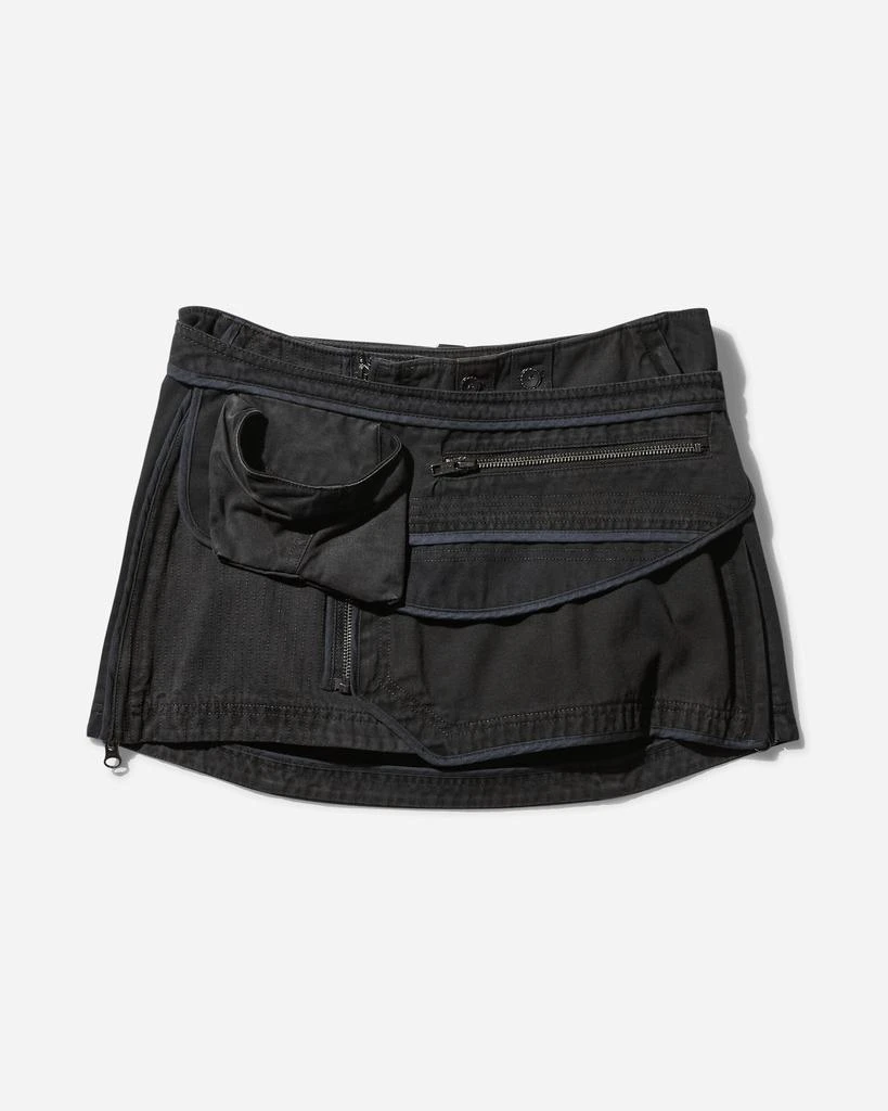 Hyein Seo Women's Patchwork Mini Skirt with Waist Bag Stone 1