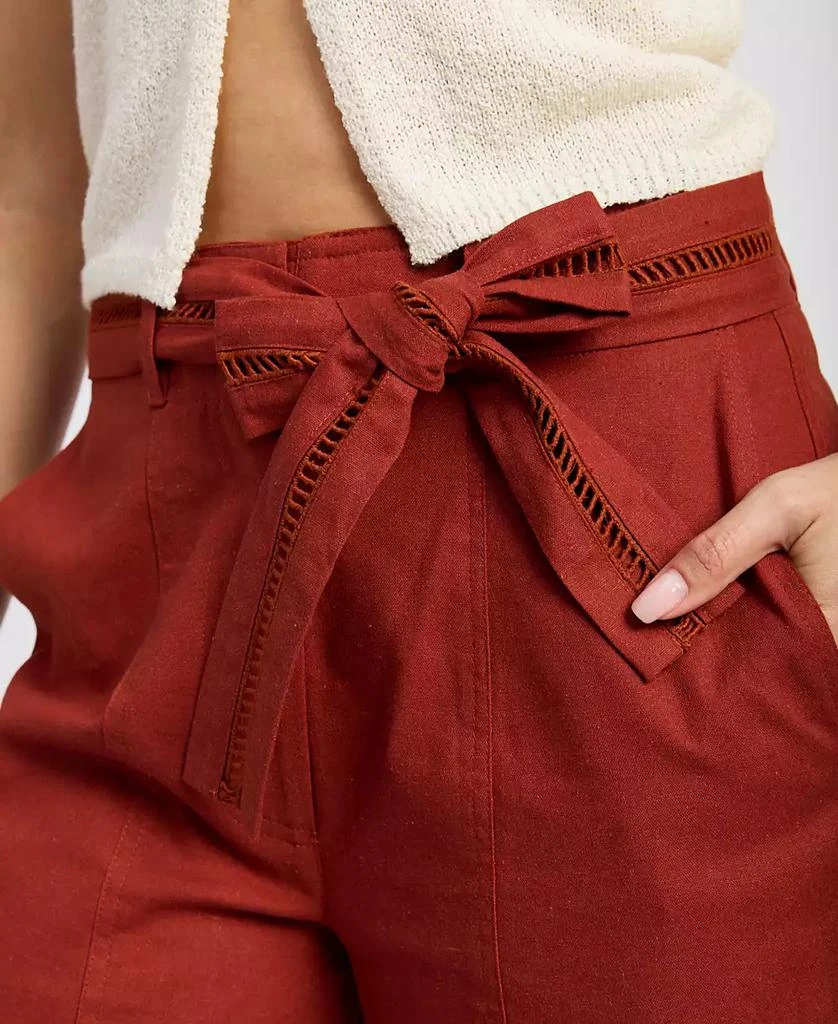 En Saison Women's Megumi Tie-Waist Mid-Rise Pants 3