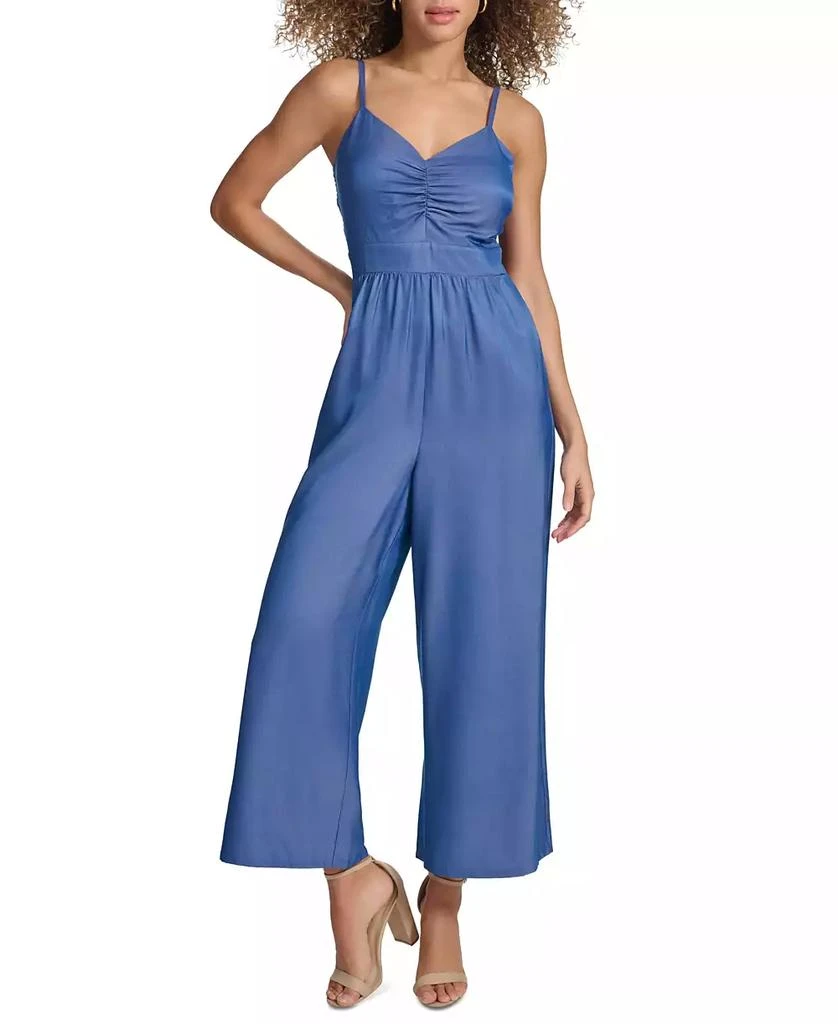 Kensie Women's Chambray Ruched Jumpsuit 1