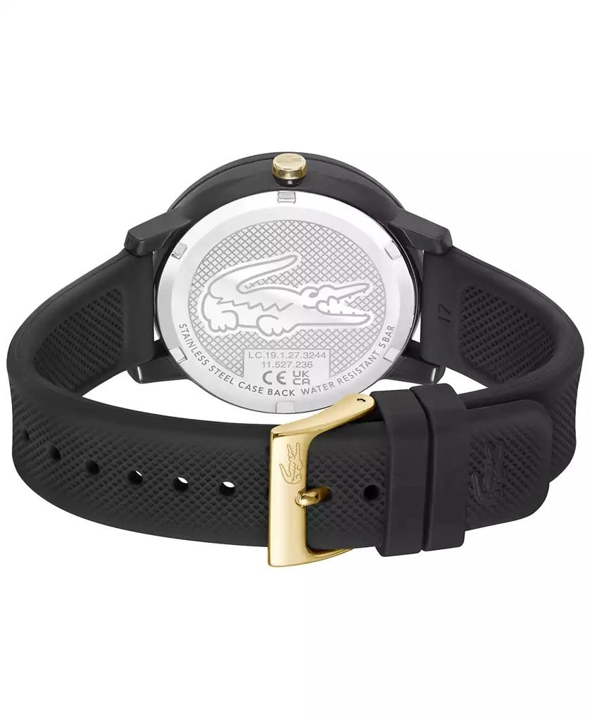Lacoste Women's L.12.12 Multi Black Silicone Strap Watch 3