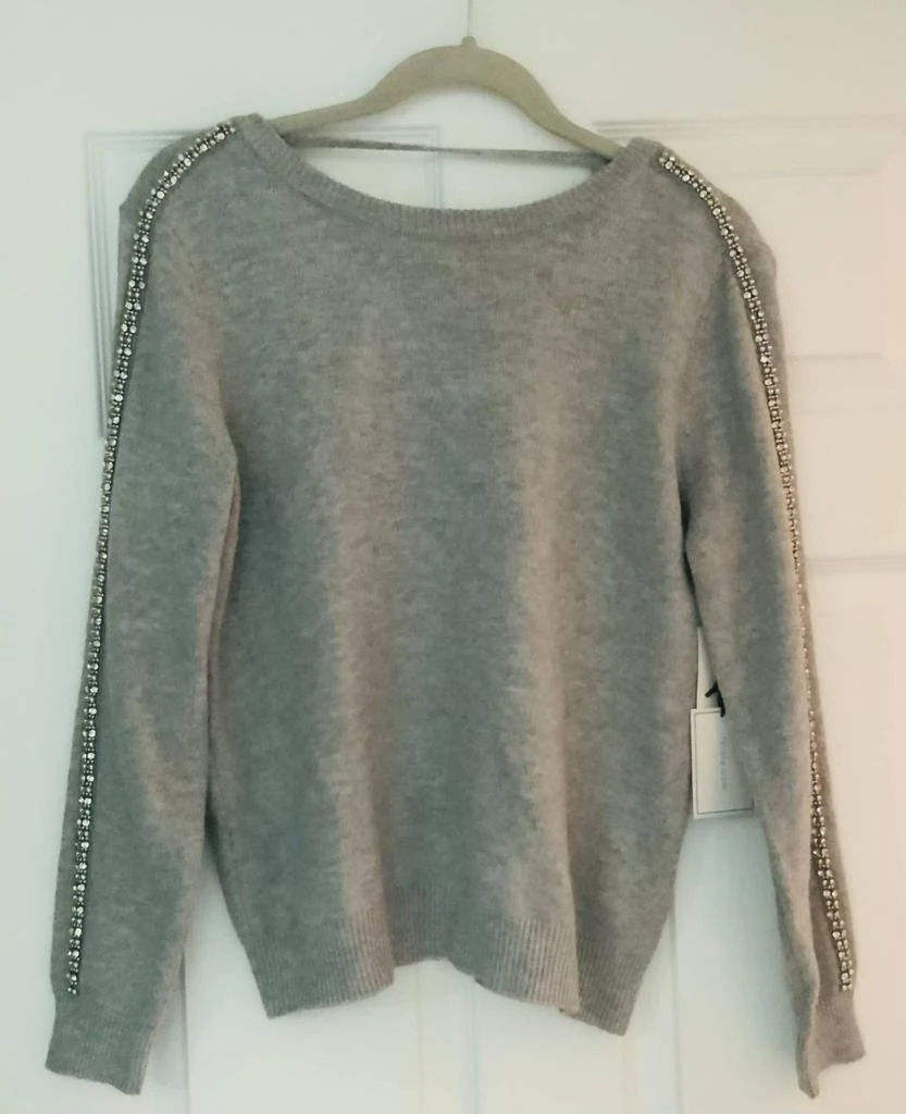 1.State Embellished Sweater In Silver Heather 1