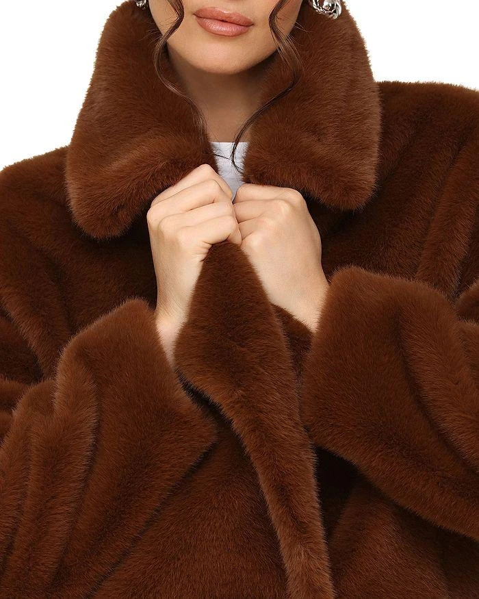 Avec Les Filles Oversized Luxe Faux Fur Walker Coat 7