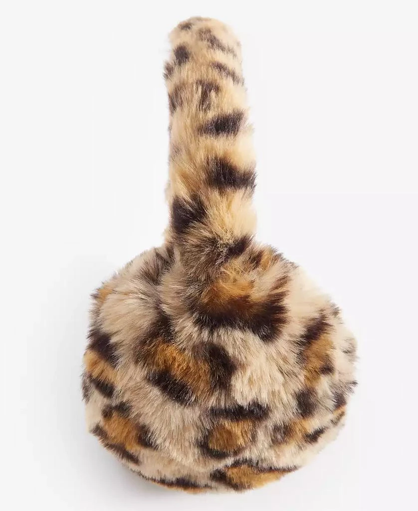 INC International Women's Faux-Fur Leopard-Print Earmuffs, Created for Macy's 3