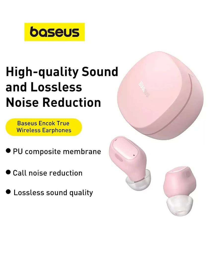 Baseus Bowie WM01 True Wireless Earbuds Bluetooth Headphones - White 2