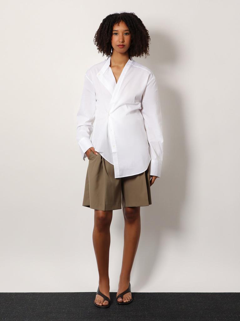 Rohe Cotton shirt with overlapping collar