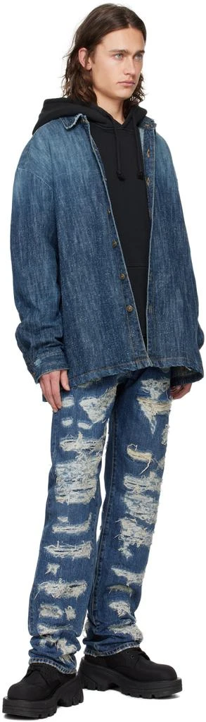 424 Blue Distressed Jeans 4