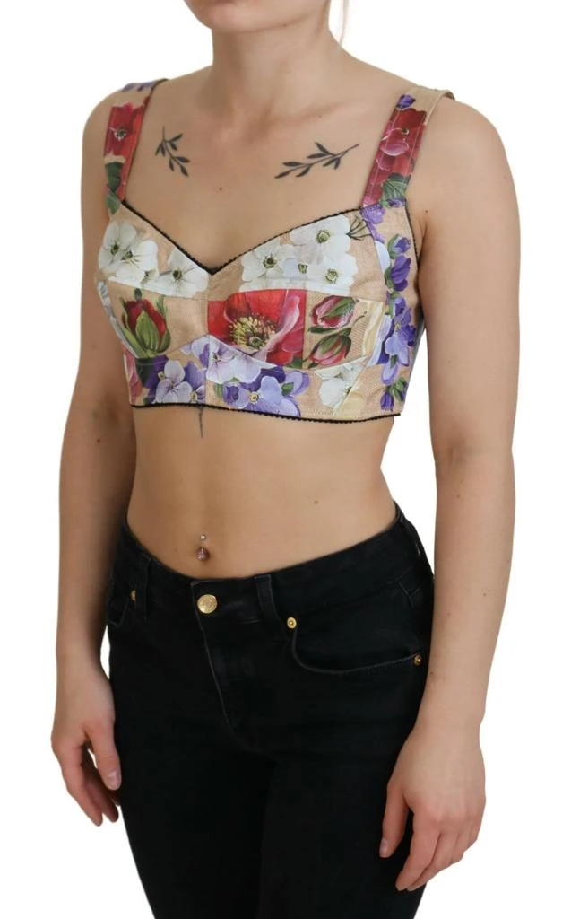 Dolce 
Gabbana Floral Cropped Bustier Corset Women
s Top 2