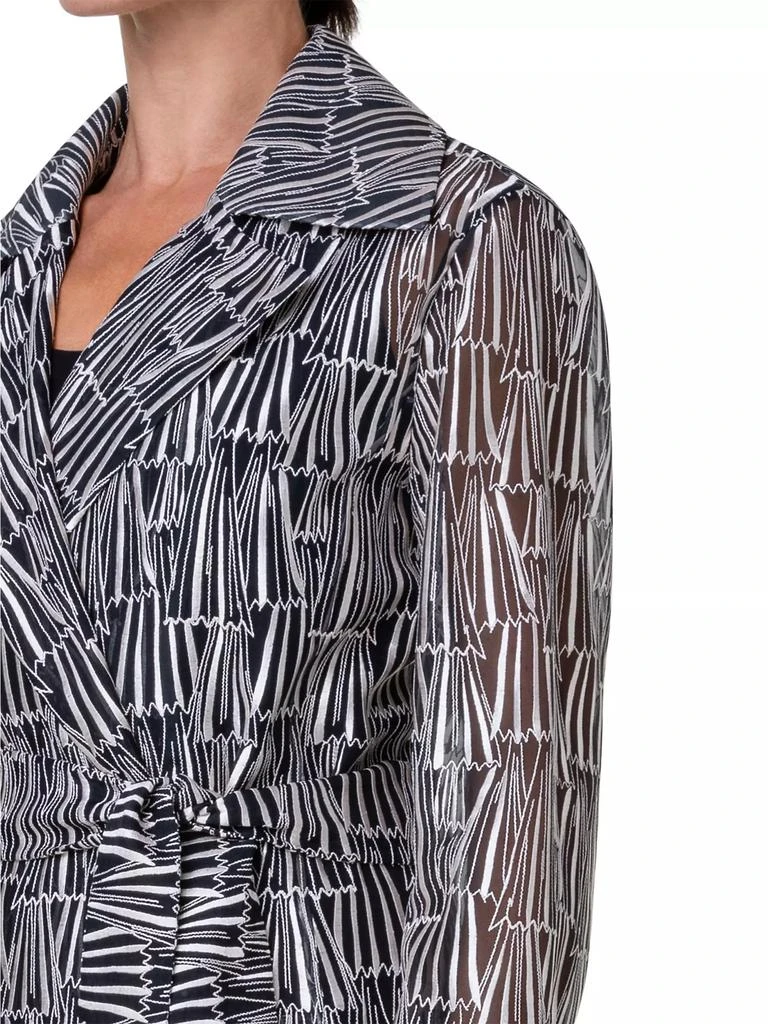 Akris Iman Silk-Blend Organza Long Coat 6