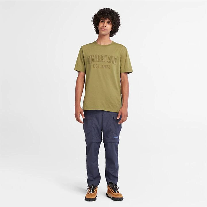 Timberland Modern Wash Brand Carrier Tee for Men in Dark Green 2