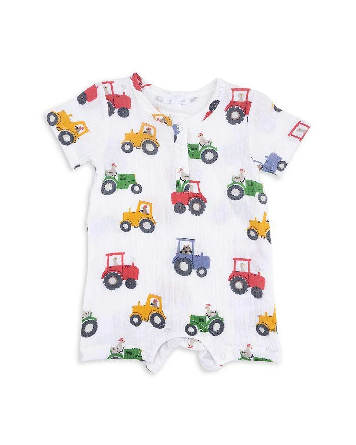 Angel Dear Boys
 Tractor Friends Henley Shortall Romper - Baby