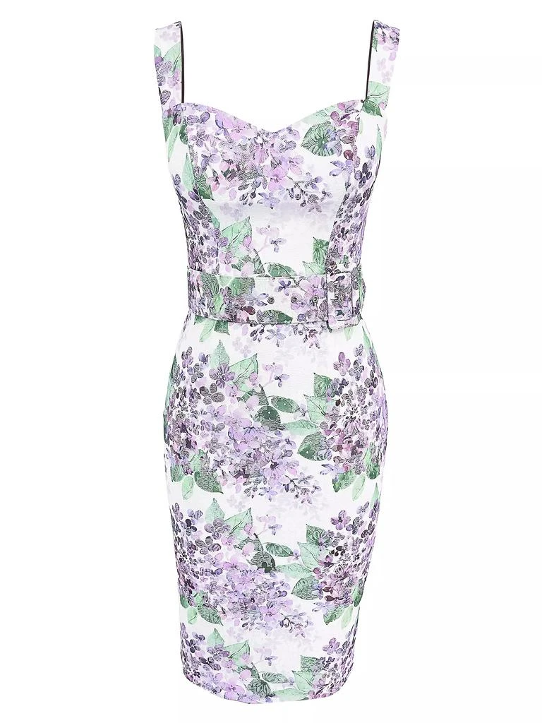 Dress The Population Summer Nicole Floral Midi-Dress 1