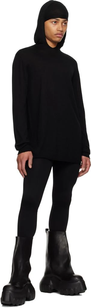 Rick Owens Black Hollywood Flared Mega Tractor Boots 5