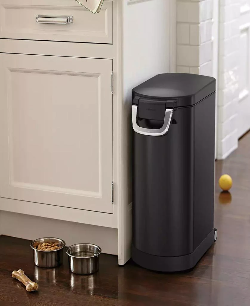 simplehuman Large Pet Food Can, Storage Container with Magnetic Scoop 5