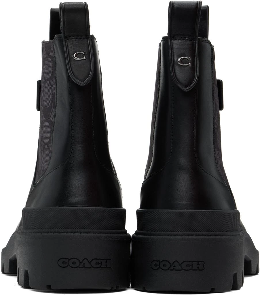 Coach Black Colson Signature Chelsea Boots 2