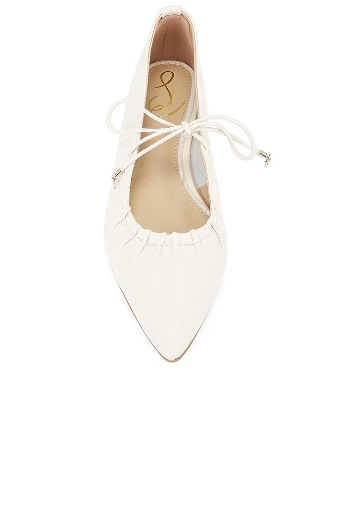 Sam Edelman Bri J1313L2100 Women's Modern Ivory Leather Ballet Flat Shoes FZP034 (Ivory,8) 4