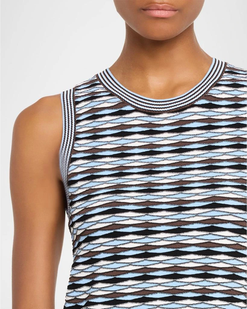 VERONICA BEARD Jerrel Diamond Jacquard-Knit Top 5