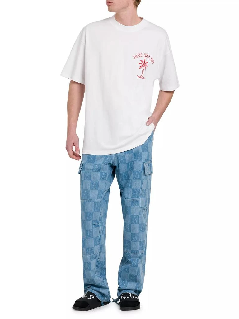 Blue Sky Inn Surf Palm Logo Cotton T-Shirt 2