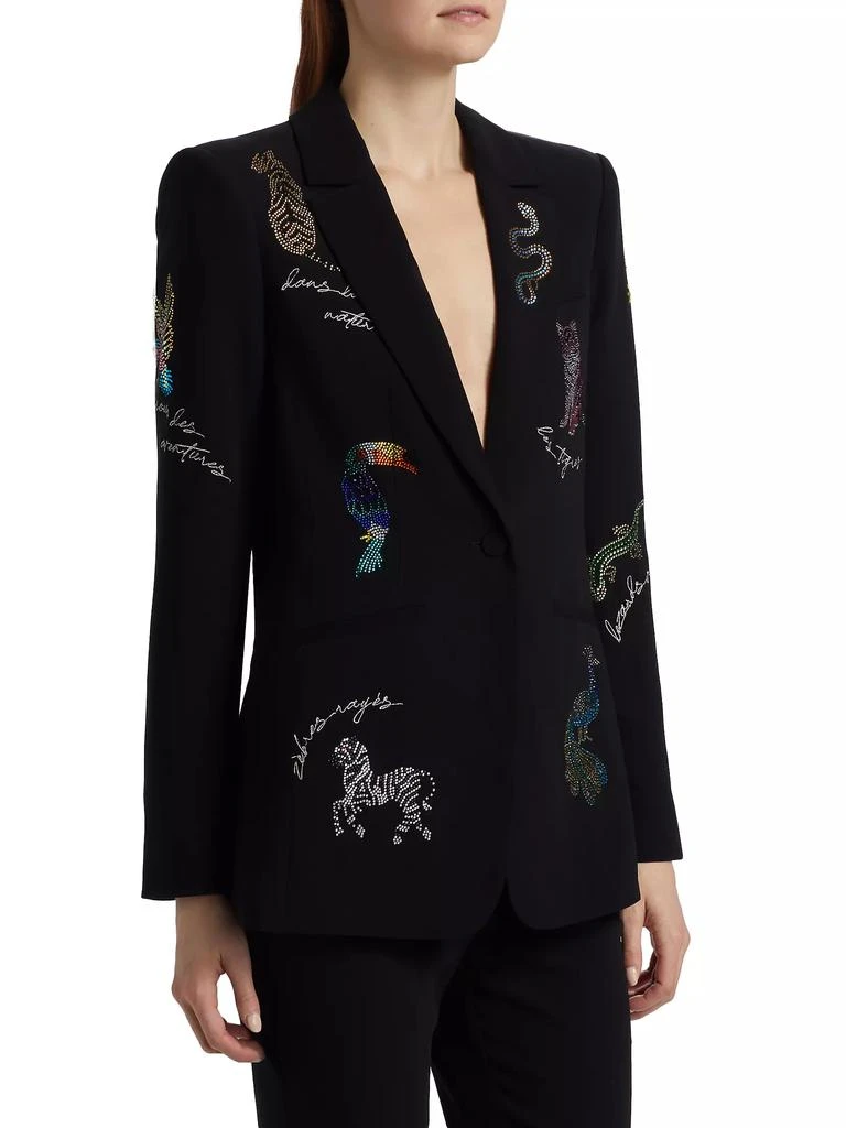 Cinq à Sept Karlie Jungle Crepe Blazer 4