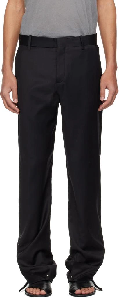 Heliot Emil Black Derby Tailored Trousers